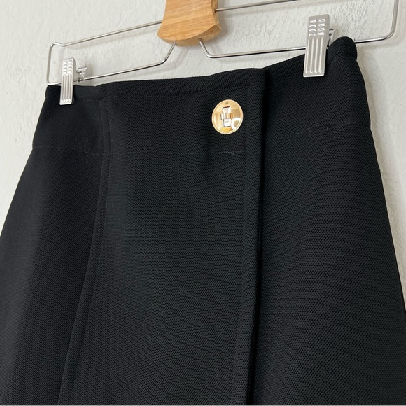 Givenchy Gold Clasp Wrap Slit Skirt - Picture 2 of 12